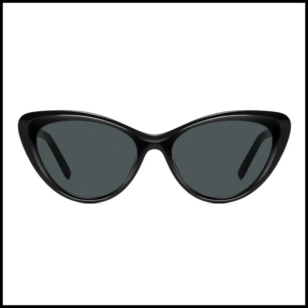 Cat Eye Sunglasses Polarized UV400 Retro Style Lightweight Acetate Frame